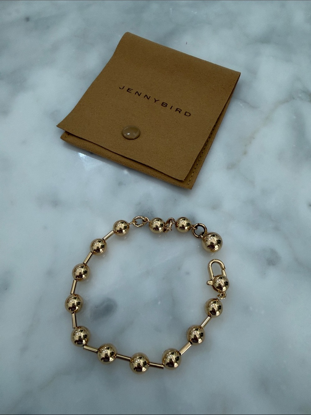 Jenny Bird Celeste Gold Beaded Link Bracelet